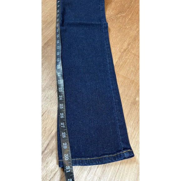 Big Star 25 R Skinny Mid Rise Dark Wash Denim Womens Jeans Minimal Cowgirl Basic - Picture 8 of 15